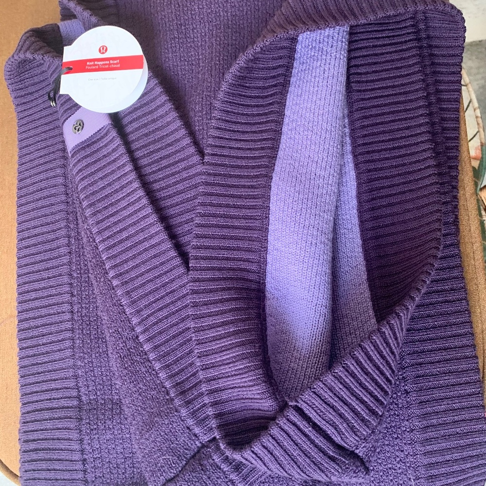 NWT Lululemon Merino Wool Knit Happens Scarf